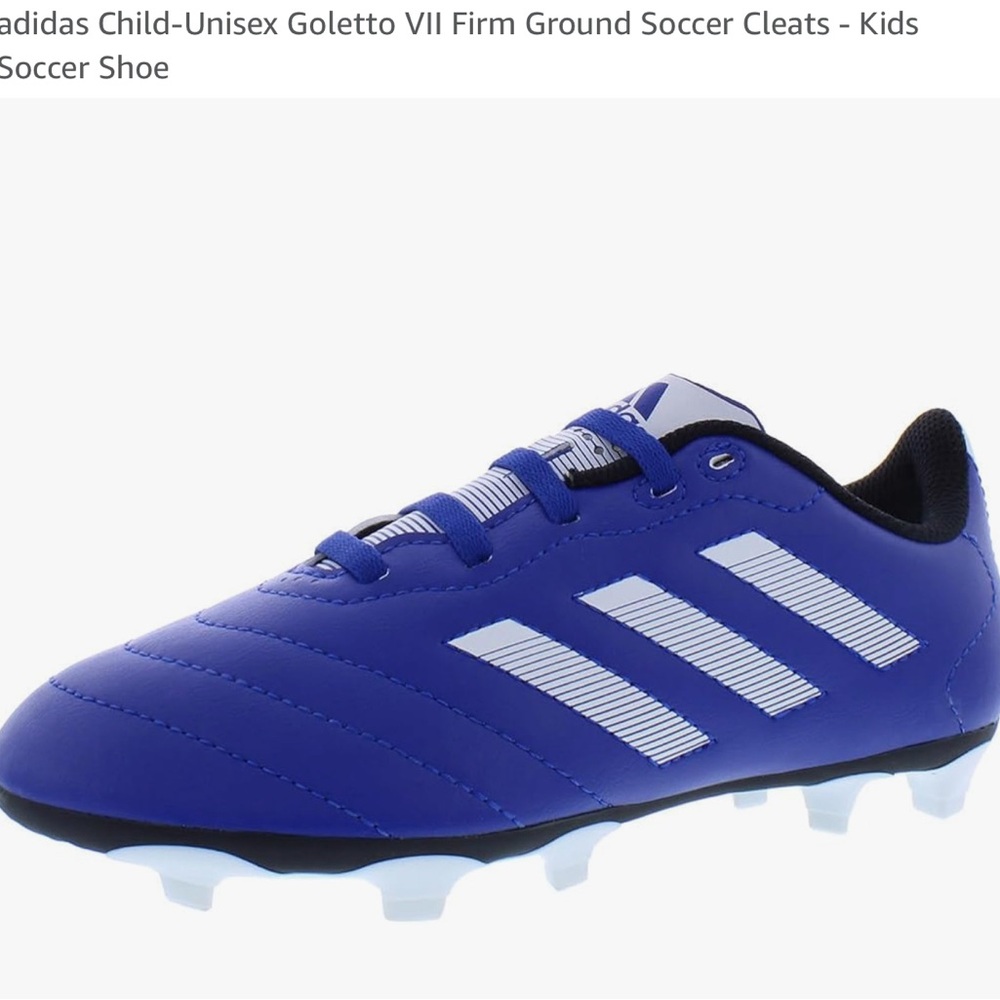 Adidas Kids' Royal Blue Soccer Cleats